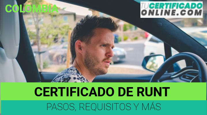 Certificado RUNT en Colombia