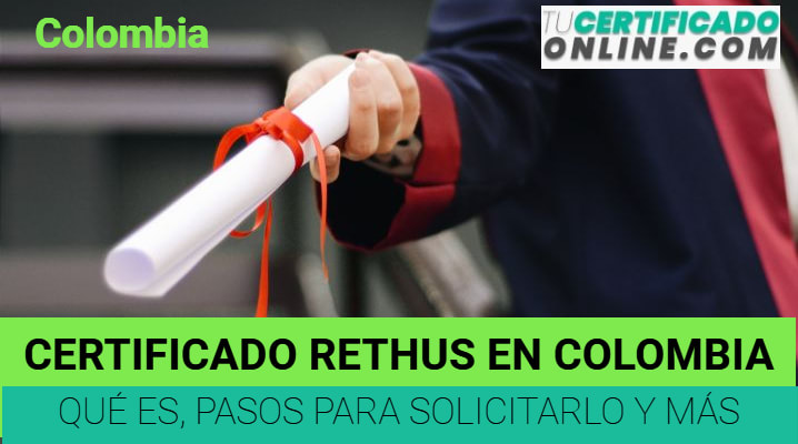 Certificado Rethus en Colombia