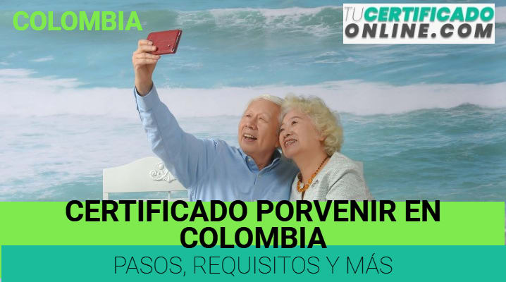 Certificado Porvenir en Colombia